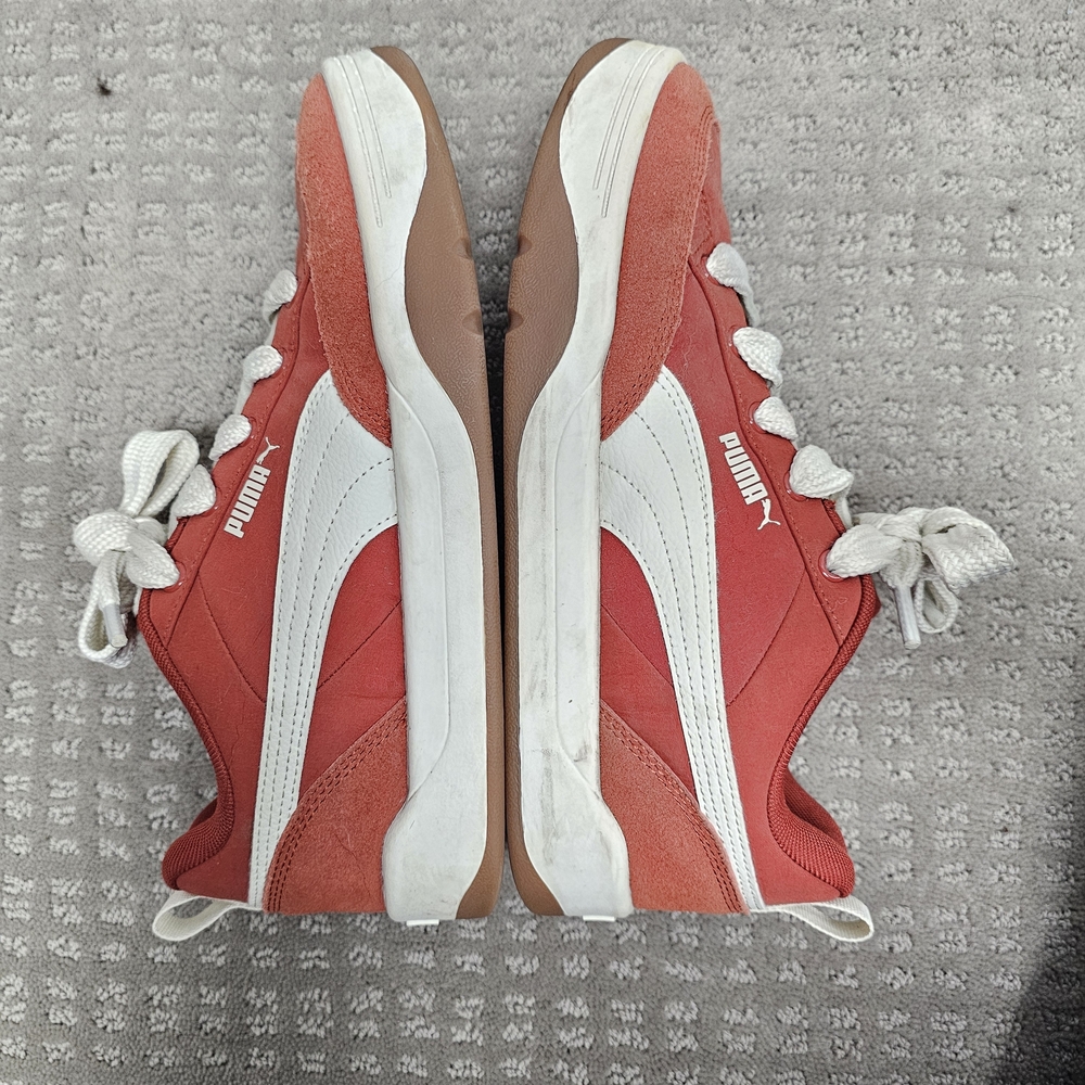 Puma Red and White Sneakers